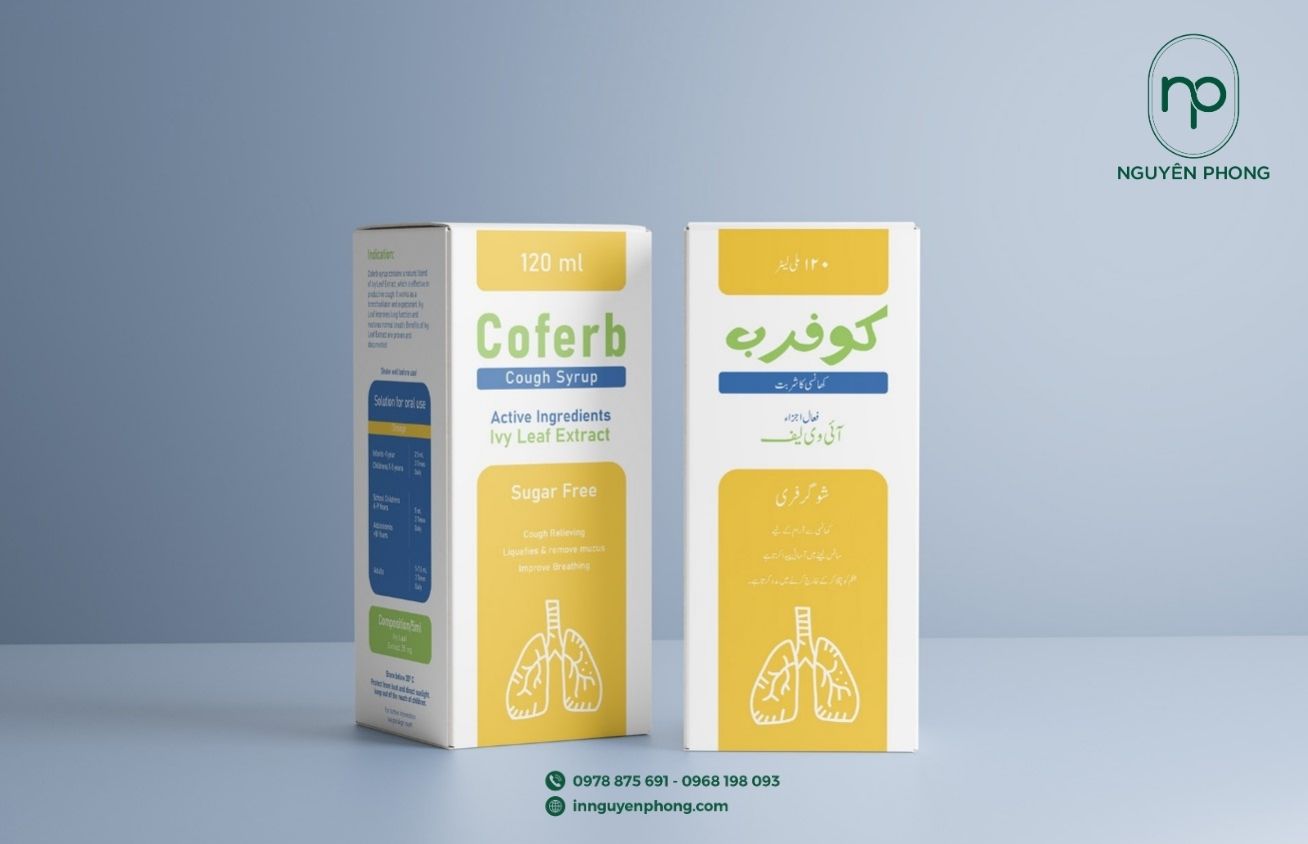 Mẫu hộp đựng siro thiết kế cá nhân hóa